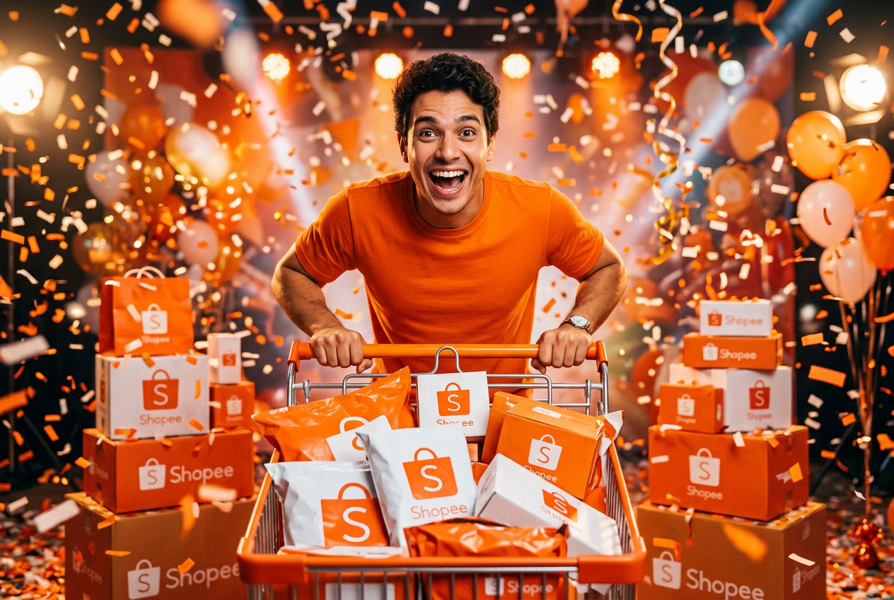Carrinho de Compras R$ 1.000 na Shopee