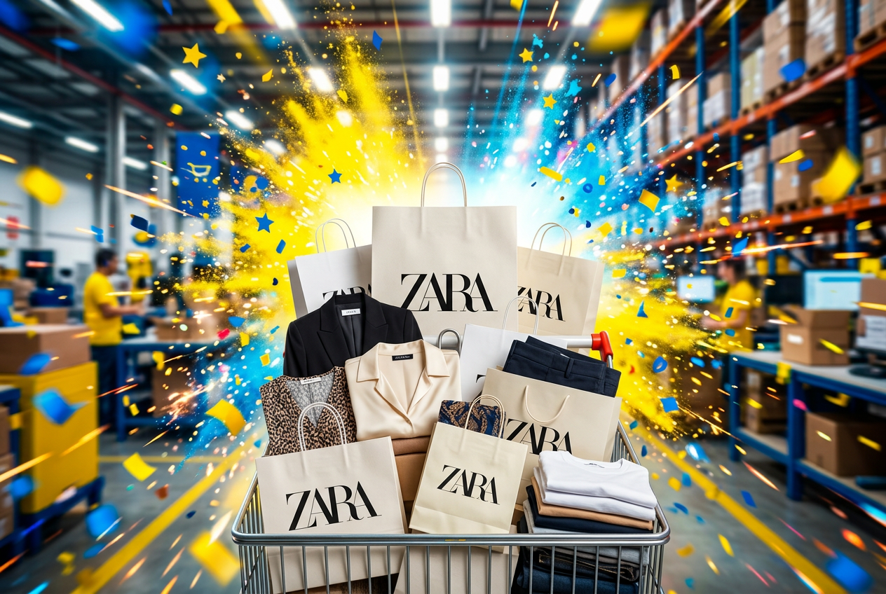 Carrinho de Compras R$ 1.000 na Zara
