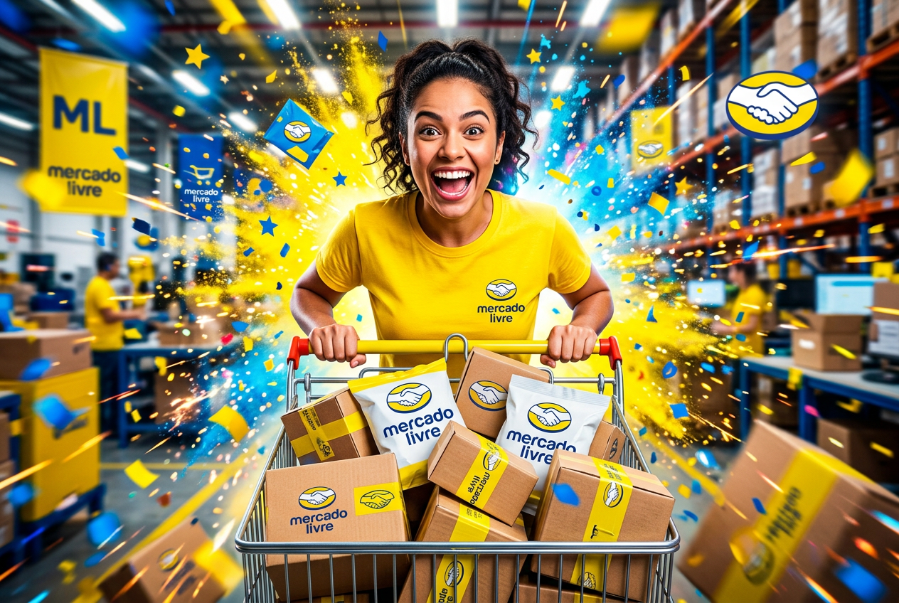 Carrinho de Compras R$ 1.000 no Mercado Livre